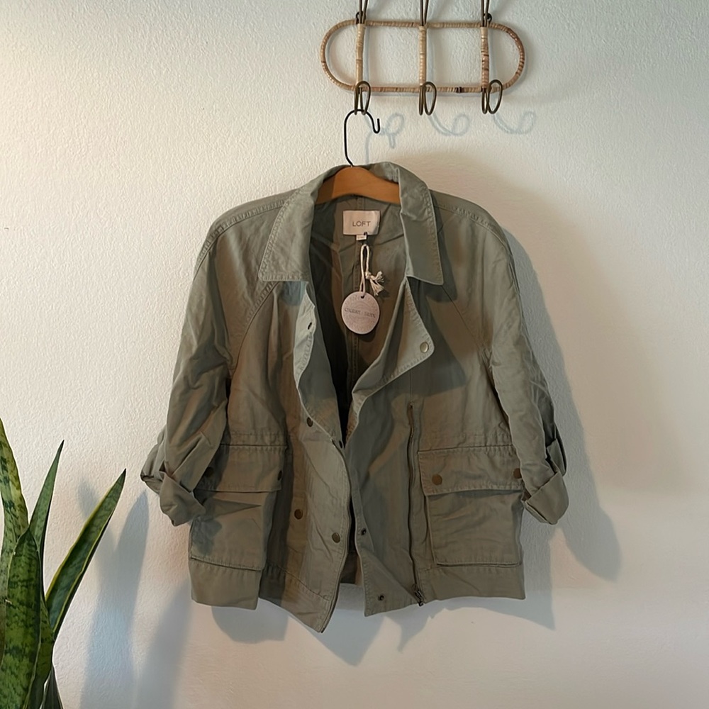 LOFT◦Light Green Utility Jacket